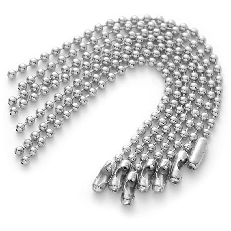 Corrente De Bolinha Com Fecho 2.4mm 8cm Chaveiro Bijuterias Tag Personalizada em Oferta na Shopee