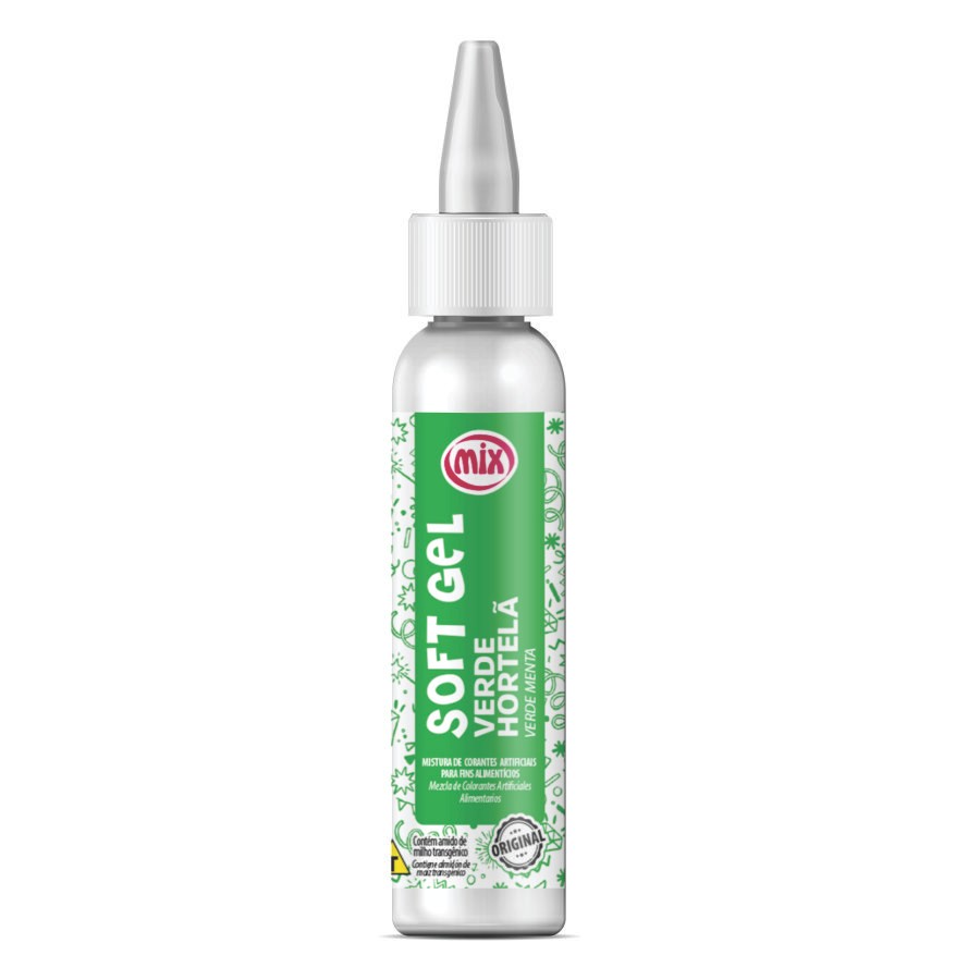 Corante Softgel Verde Hortelã 25g Mix
