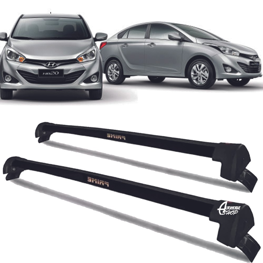 Rack Teto Aluminio Prime Hyundai HB20S 15/ 2019 Preto PR154