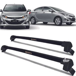 Rack Teto Aluminio Prime Hyundai HB20S 15/ 2019 Preto PR154