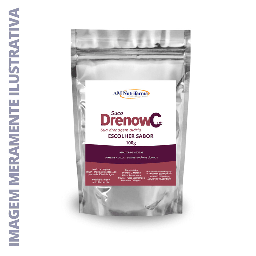 Suco Detox DrenowC - 100g (Escolher sabores)