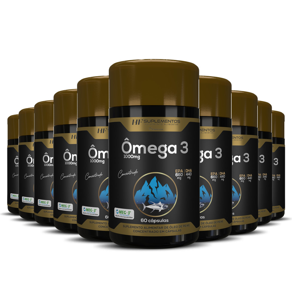 10X OMEGA 3 ALASCA MEG-3 60CAPS HF SUPLEMENTOS