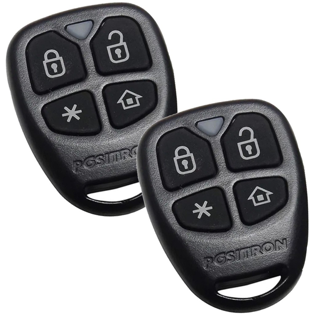 Conjunto 2 Controles Remotos para Alarme Positron Flex 52, Linha 290/293/300