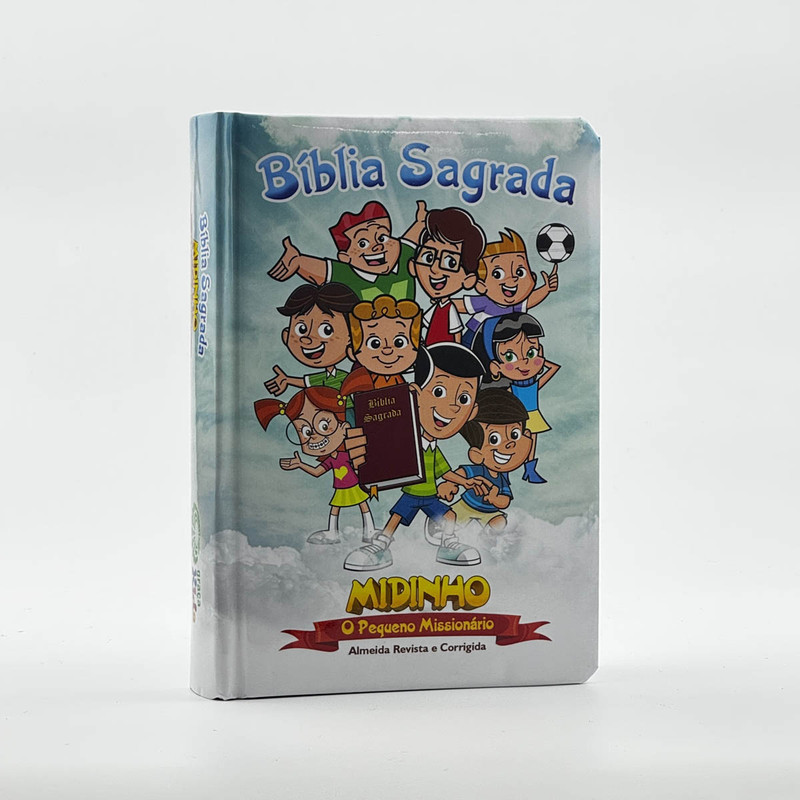 Bíblia ARC Midinho O Pequeno Missionário Capa Azul em Oferta na Shopee