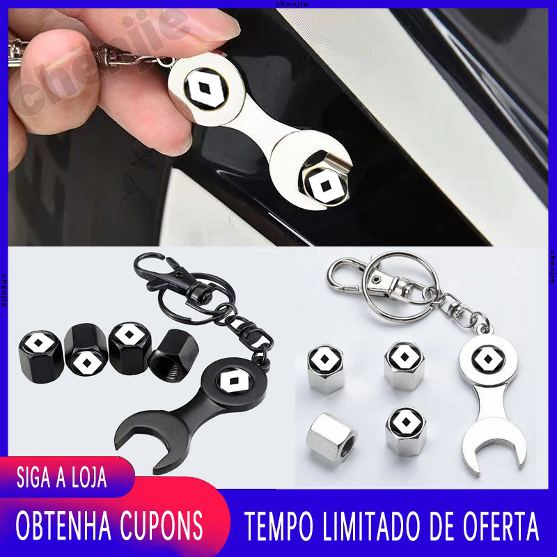 Para Renault 4 Peças Tampa De Válvula De Pneu De Roda De Liga De Zinco/Bicicleta Carro Elétrico Motocicleta Caminhão Ace