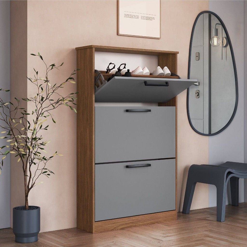 Sapateira para Quarto 18 Pares Melissa Freijó/Cinza em Oferta na Shopee