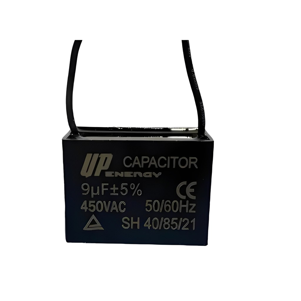 01 Pç/02 Pçs/05 Pçs Capacitor Quadrado 9uF CBB61 50/60Hz 2 Fios Usado em Ventilador e Outros em Oferta na Shopee