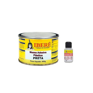 Massa Plástica Preta 400g - IBERÊ em Oferta na Shopee