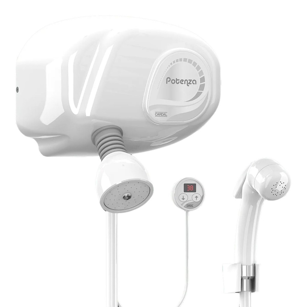 Ducha Potenza Flex Digital Pressurizada Branca 7.800W 220V Cardal