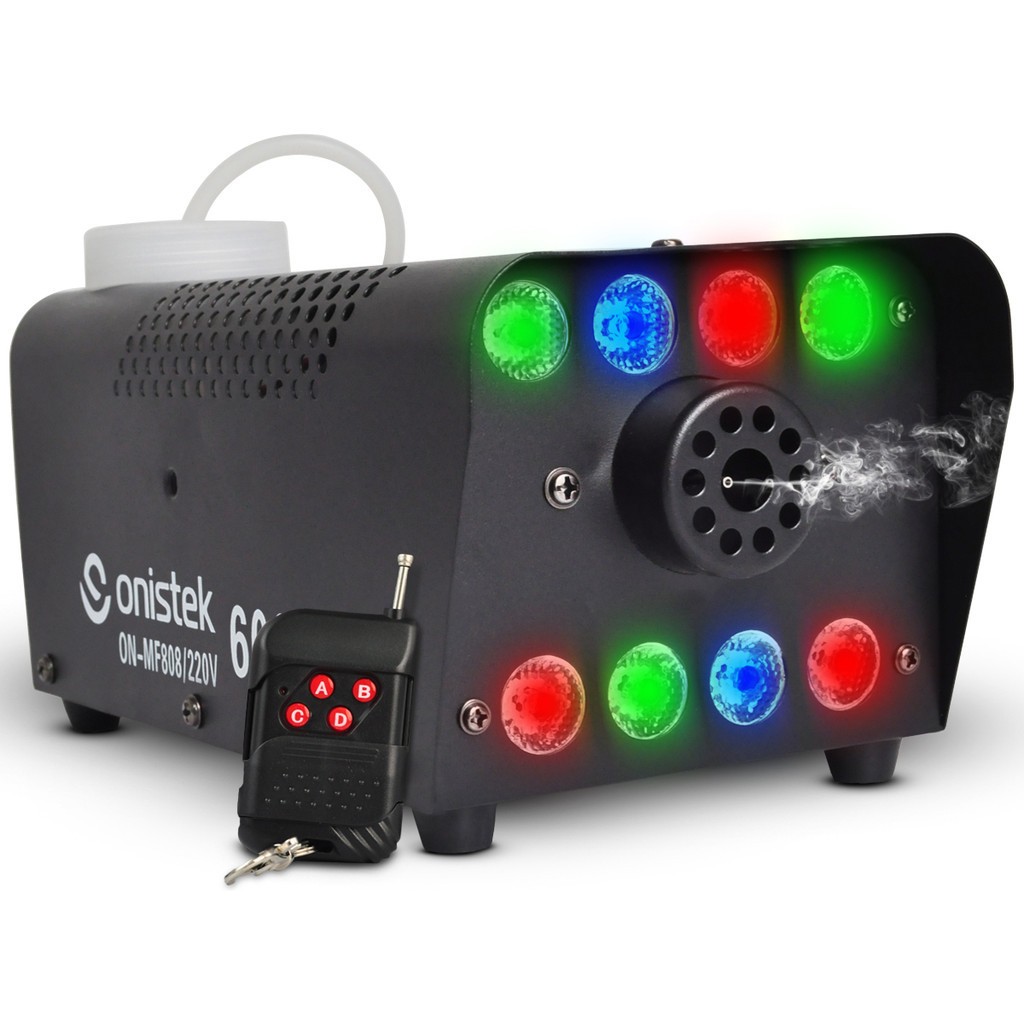Máquina De Fumaça 600w 220v Canhão De 8 Leds Rgb Colorido em Oferta na Shopee