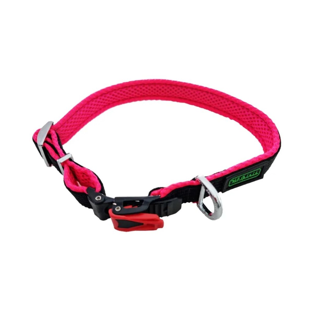 Coleira p/ Cães K-9 Spirit Prime Silver GG Preta e Rosa