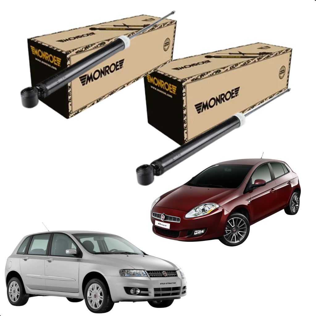 Par de Amortecedor Traseiro Monroe Fiat Stilo Bravo