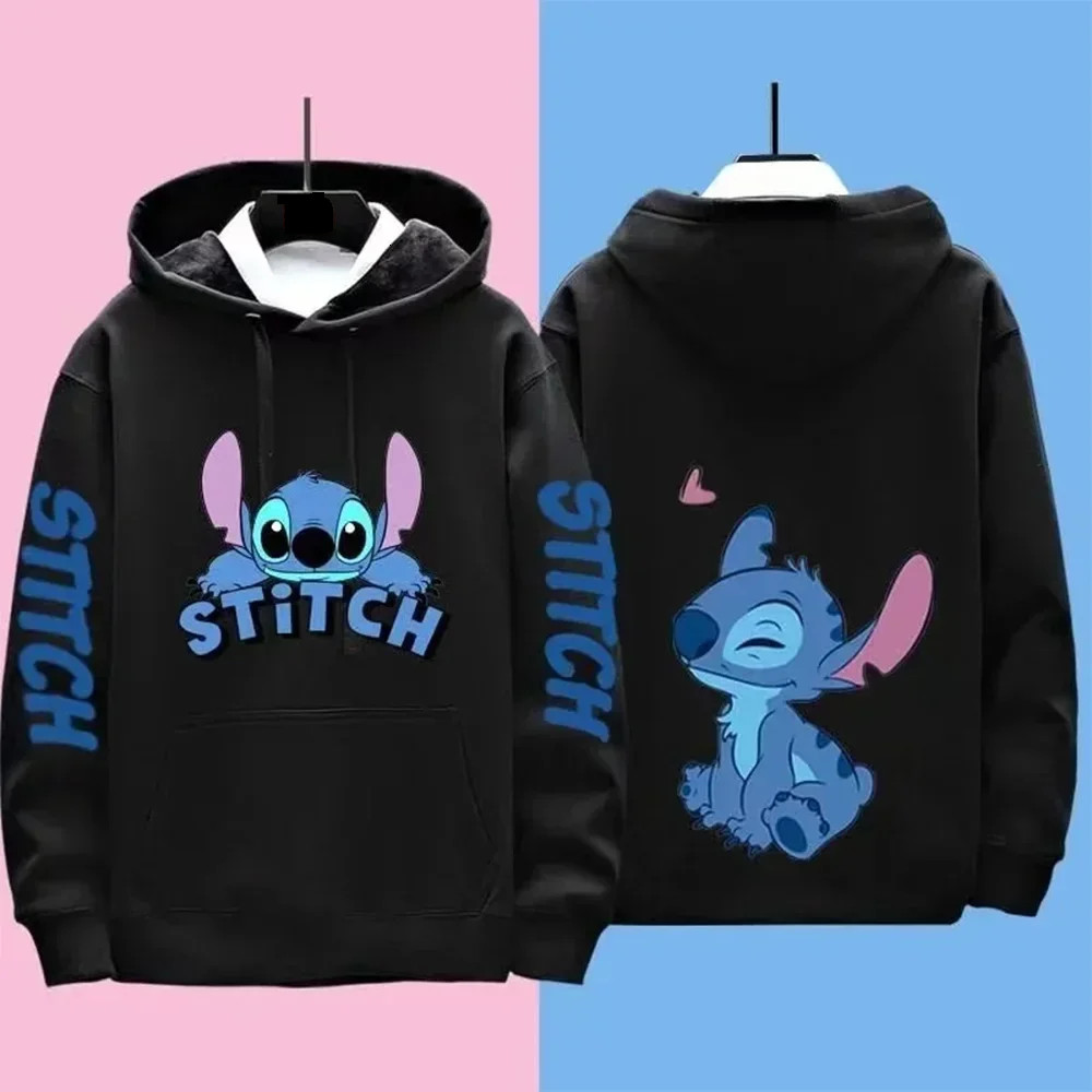 Blusa de Moletom Stitch Relaxado Streetwear  Premium Casaco Vintage Flanelado Quentinho Lançamento - Envio Imediato!