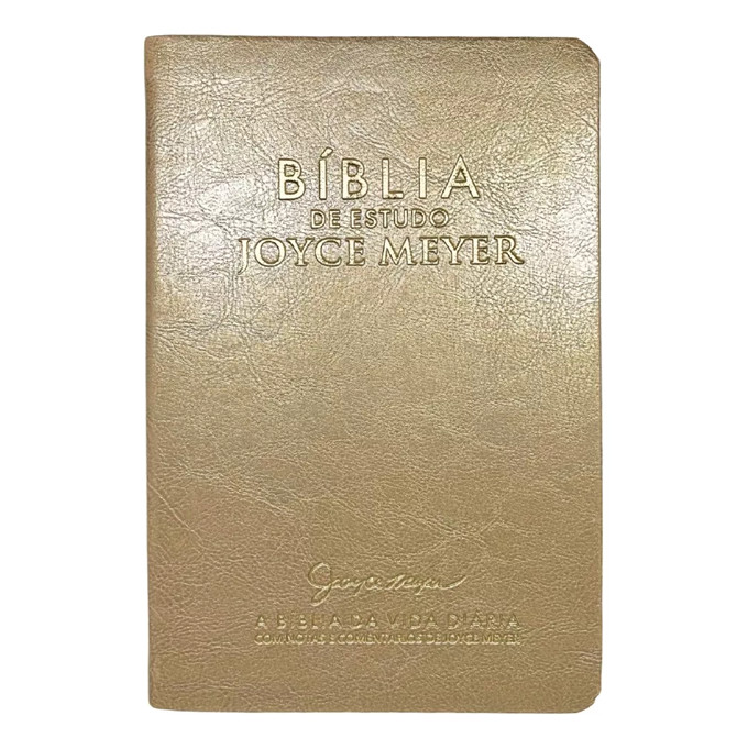 BÍBLIA DE ESTUDO JOYCE MEYER | A BÍBLIA DA VIDA DIÁRIA | NVI | CAPA DE LUXO CARAMELO