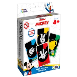 JOGO PEDRA PAPEL TESOURA MICKEY MOUSE DISNEY PAIS E FILHOS 56 CARTAS JANKENPÔ BRINQUEDO CRIANÇA UNO