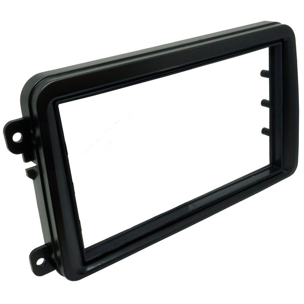 Moldura Painel Central 2 Din Mp5 Dvd Gol Saveiro G7 2016 à 2017 Preta
