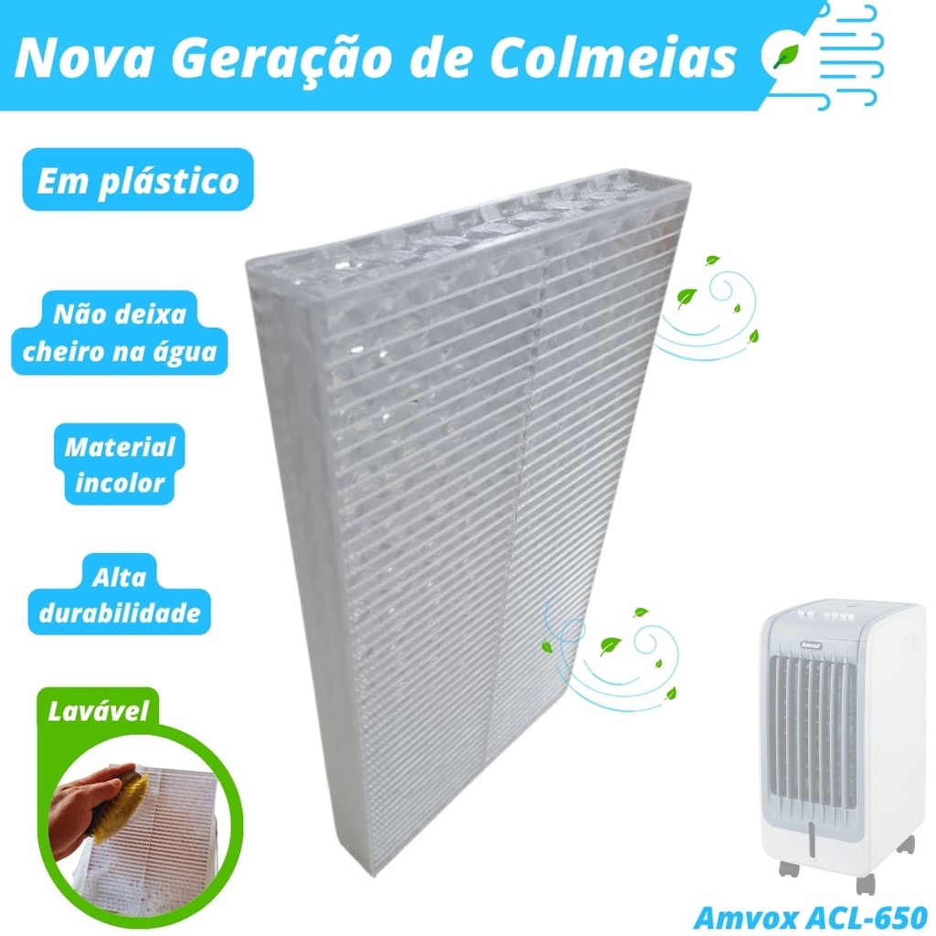 Colmeia Plástica Lavável Para Climatizador - Amvox ACL-650