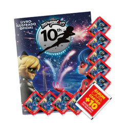 Ladybug 2025 - Álbum Capa Cartão + 10 envelopes (50 Figurinhas) - Novo