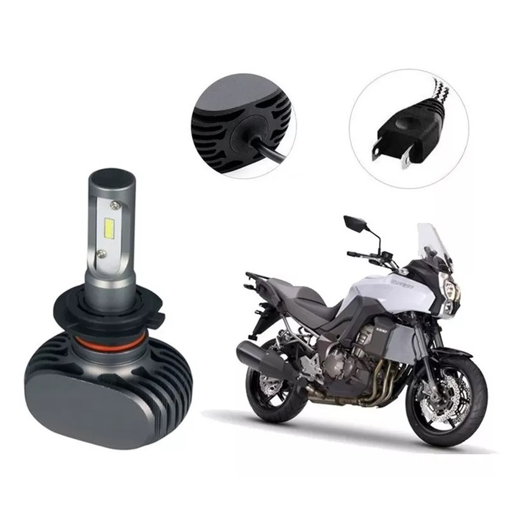 Lâmpada Ultra Led Farol Moto Kawasaki Versys 1000 2012/2012