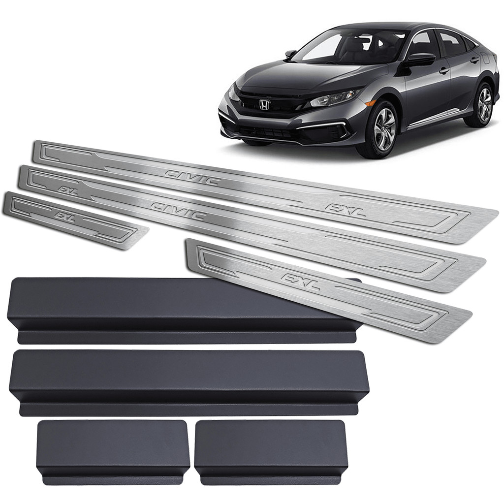 Soleira de Porta Civic Exl 2017 até 2022 - Aço Inox em Oferta na Shopee