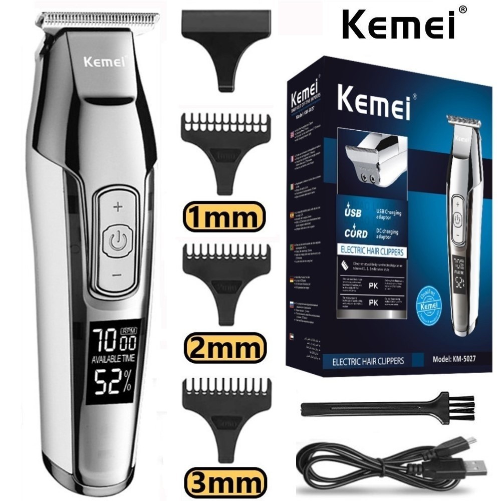 Máquina de Cortar Cabelo Barbeiro Profissional Dragão Elétrica Bateria Recarregável - Miniatura 6