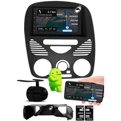 Multimidia 7" Polegadas Android Palio Fire G2 Siena Strada Weekend Com Ar CarPlay Wi-Fi + Câmera Ré