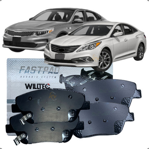 Kit 4 Pastilha Dianteira Ceramica Willtec Azera Optima 2011 2012 2013 2014 2015 2016 2017 2018