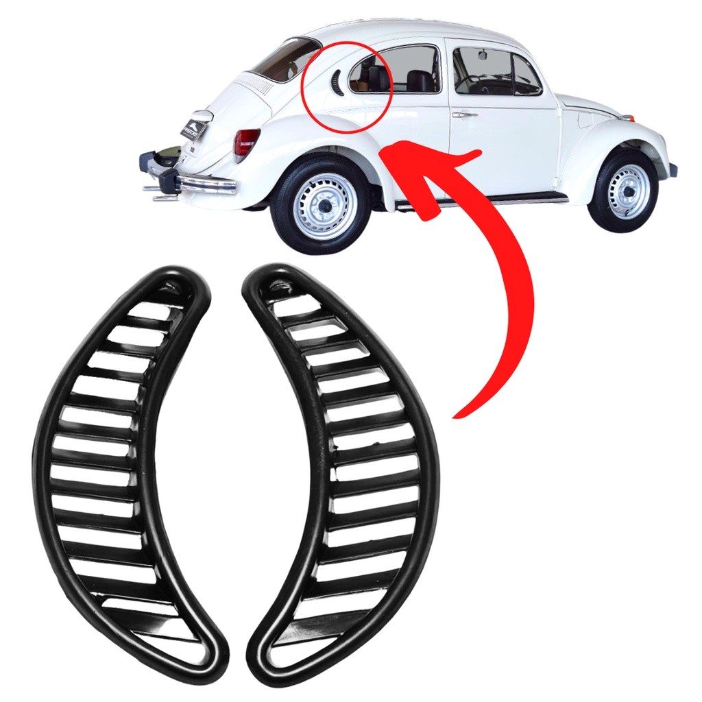 Par Molduras De Entrada Ar Lateral Fusca 76 80 81 82 A 96 em Oferta na Shopee