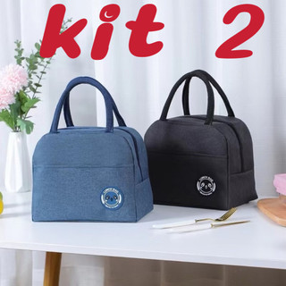 Kit 2 Bolsa Térmica Portátil Com Isolamento Térmico De Desenho