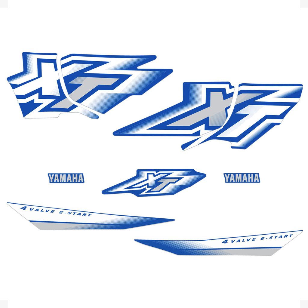 Kit Adesivos Compatível Yamaha XT 600 2000/2002 Moto Azul Genérico