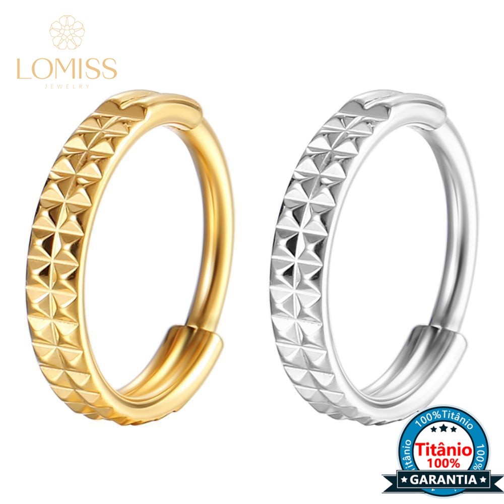 LomissPiercing Septril Rook Conch Nariz Argola Titânio Segmento Articulado Detalhado em Oferta na Shopee