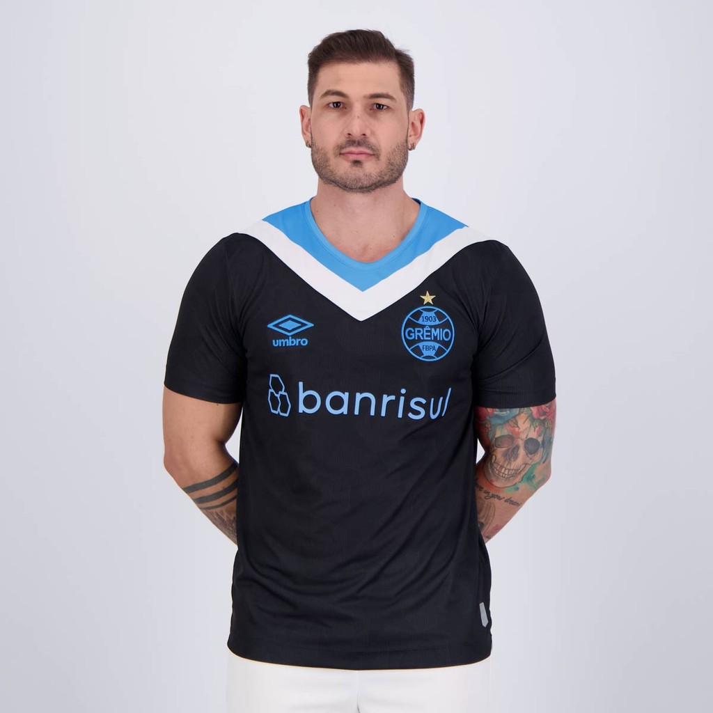Camisa Umbro Grêmio III 2024 Com Número em Oferta na Shopee