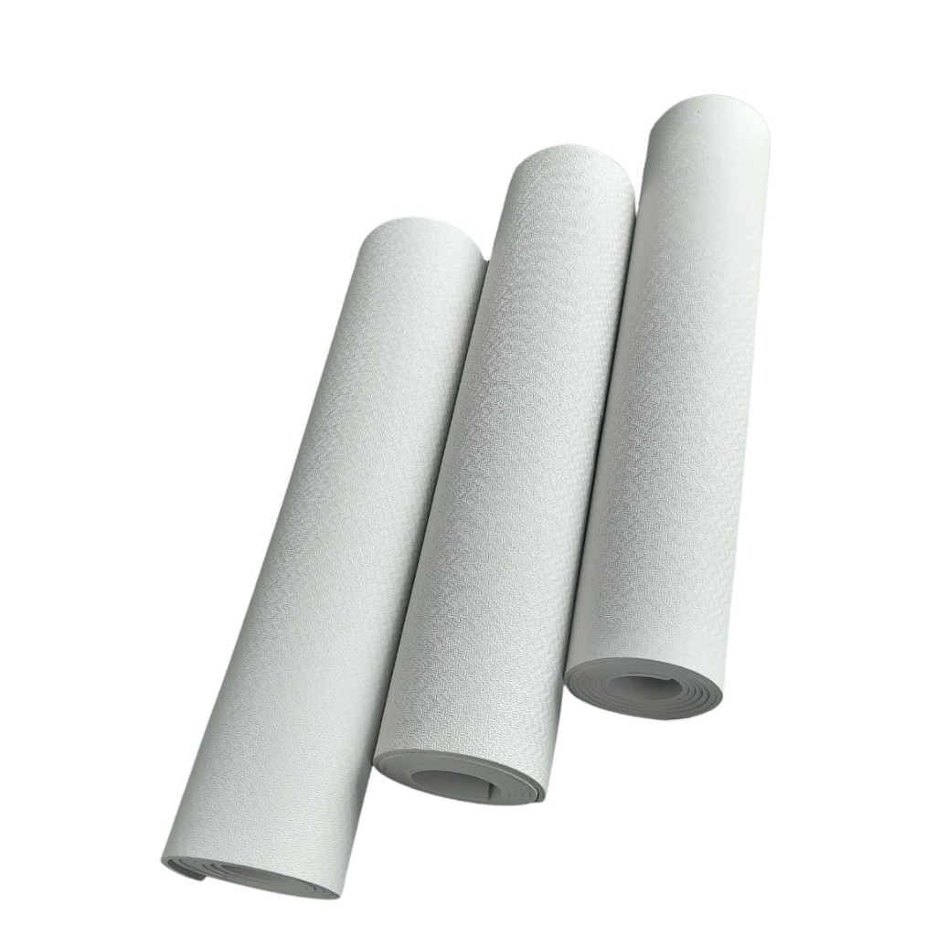 Tapete Yoga Pilates Ginastica Eva Antiderrapante Cinza