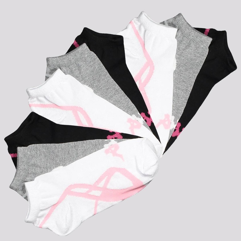 Kit Meia Kappa 9 Pares Cano Baixo Branca Cinza e Preta em Oferta na Shopee