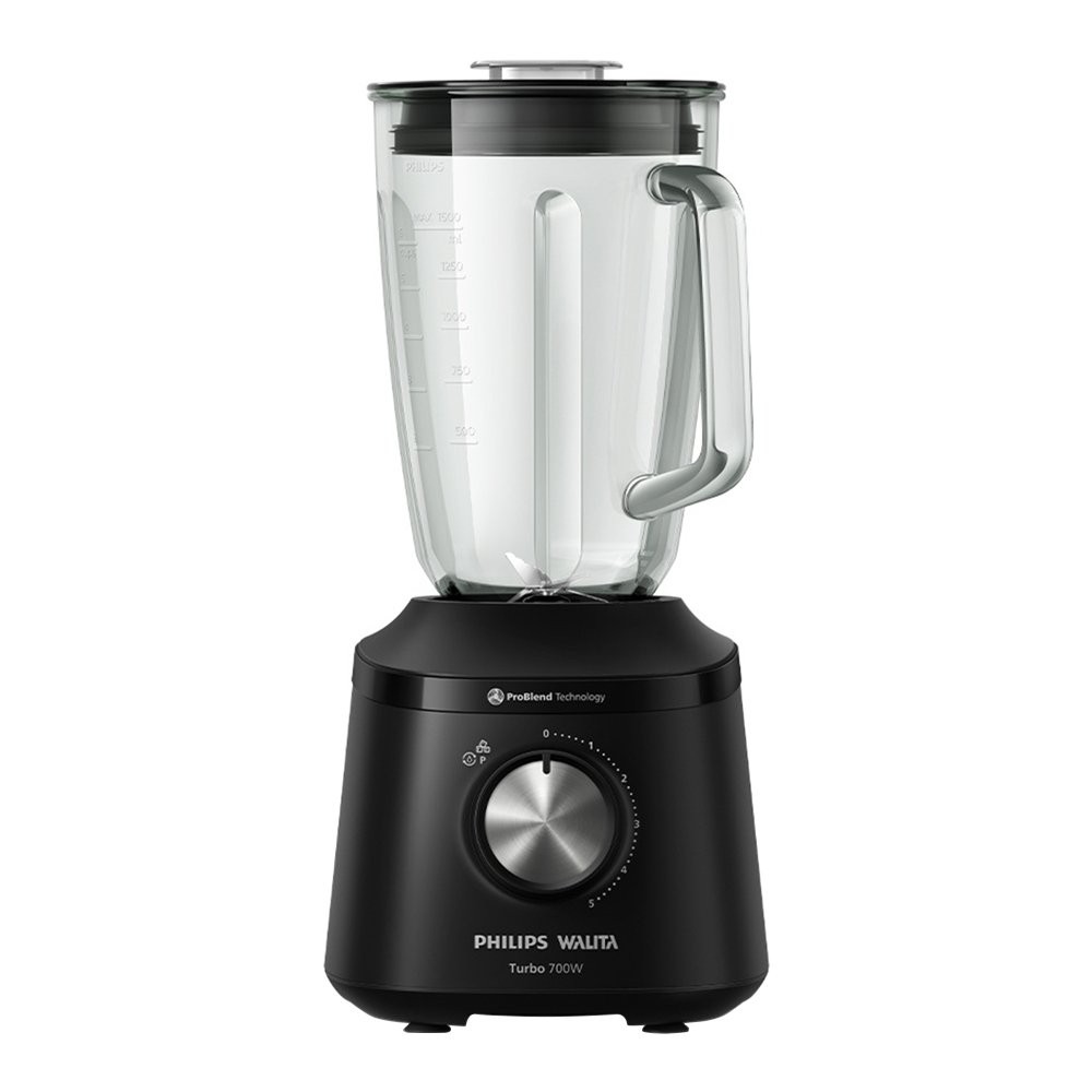 Liquidificador Walita Série 3000 HR2272/9 | Jarra de Vidro, 5 Velocidades + Pulsar, Turbo | 700W, Preto