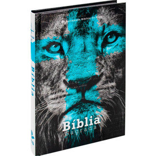 Bíblia Sagrada Leão Azul | ARC | Capa Dura Evangelismo em Oferta na Shopee