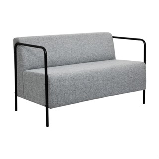 Sofá 2 Lugares Lino Linho Cinza em Oferta na Shopee