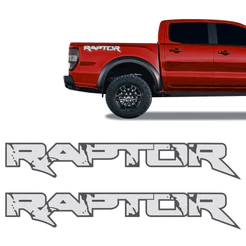 Adesivo Lateral Ford Ranger Raptor 2018/2021 Faixa Caçamba