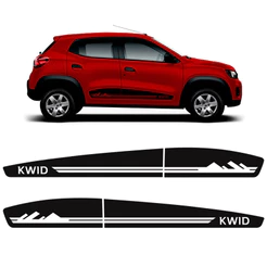 Faixa Lateral Kwid Montanhas Adesivo Modelo Decorativo