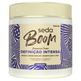 Geleia Creme Seda Boom Definição Intensa 2 em 1 Eternamente Cachos 500g em Oferta na Shopee