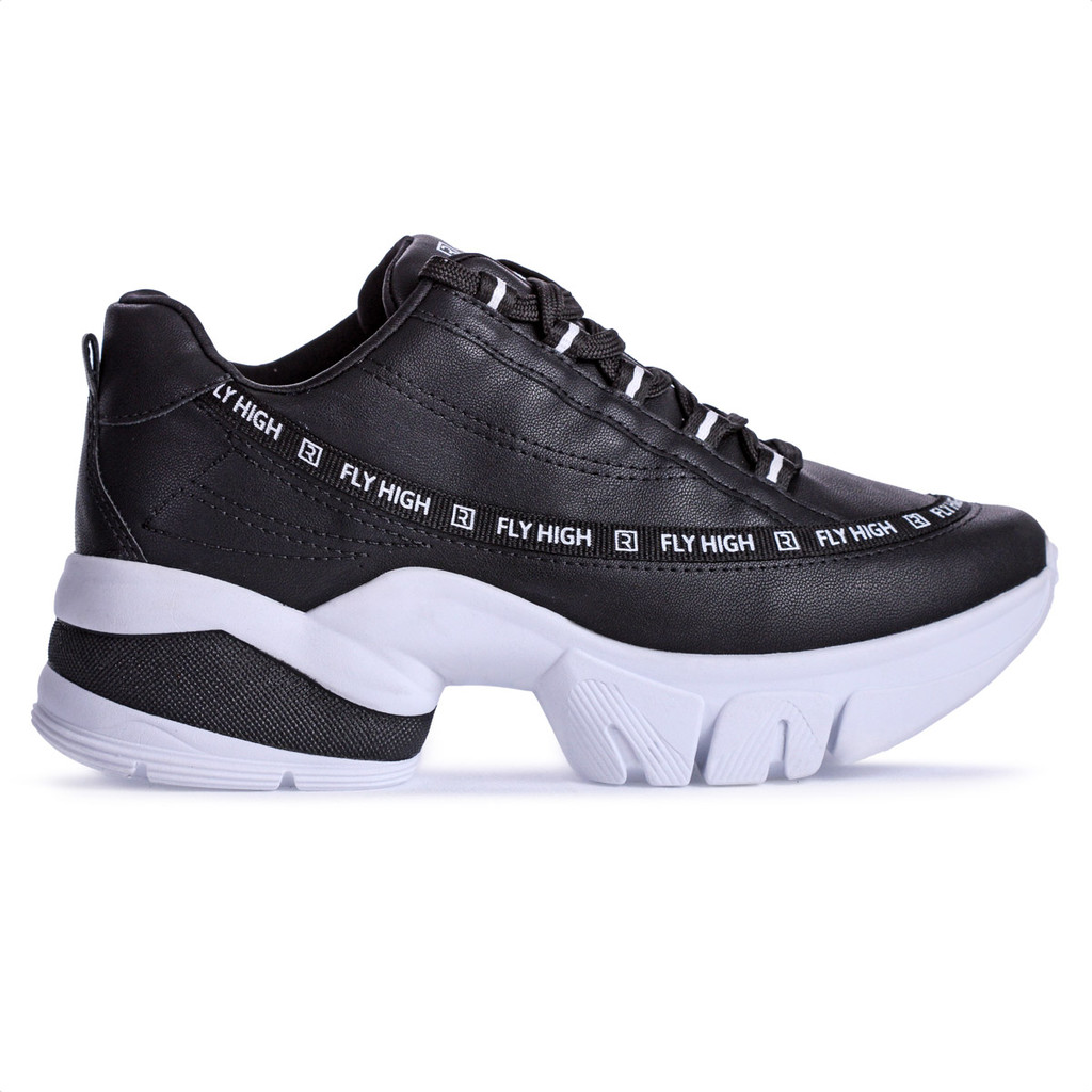 Tênis Ramarim Fly High Preto e Branco - Feminina em Oferta na Shopee