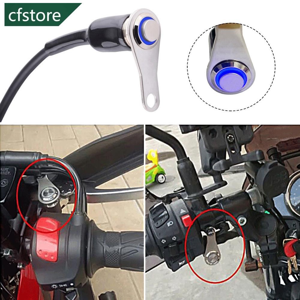 CFSTORE Aço Inoxidável 12V LED Interruptor Da Motocicleta Liga-Desliga Guiador Farol Montagem Ajustável Interruptores À 