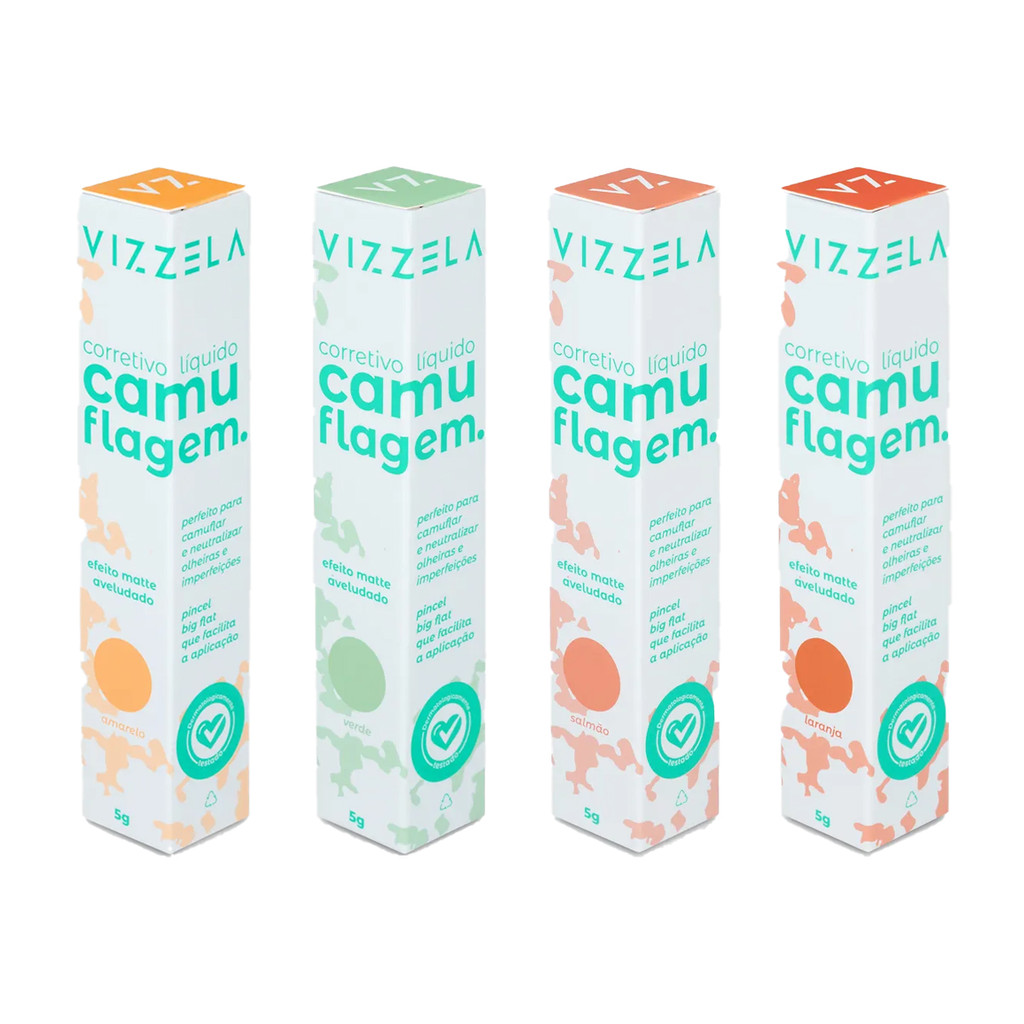 Corretivo Camuflagem Vizela 7g em Oferta na Shopee