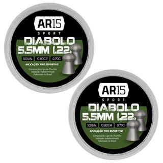 2 Un. Chumbinho Flash Votex 5.5mm 100un. p/ Carabina em Oferta na Shopee