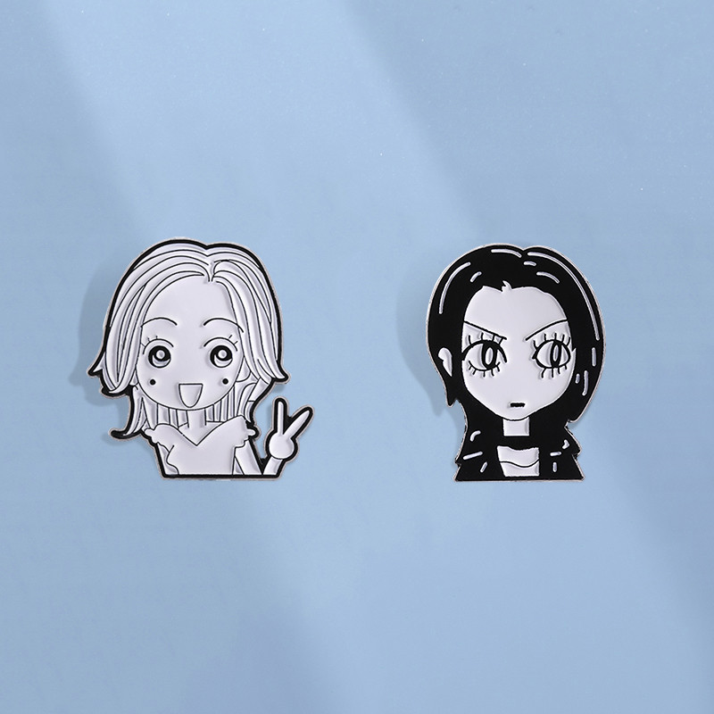 Meninas Dos Desenhos Animados Oosaki Nana Esmalte Pino Broches Clássico Anime Japonês Broche Pinos Crachá Acessórios Pre