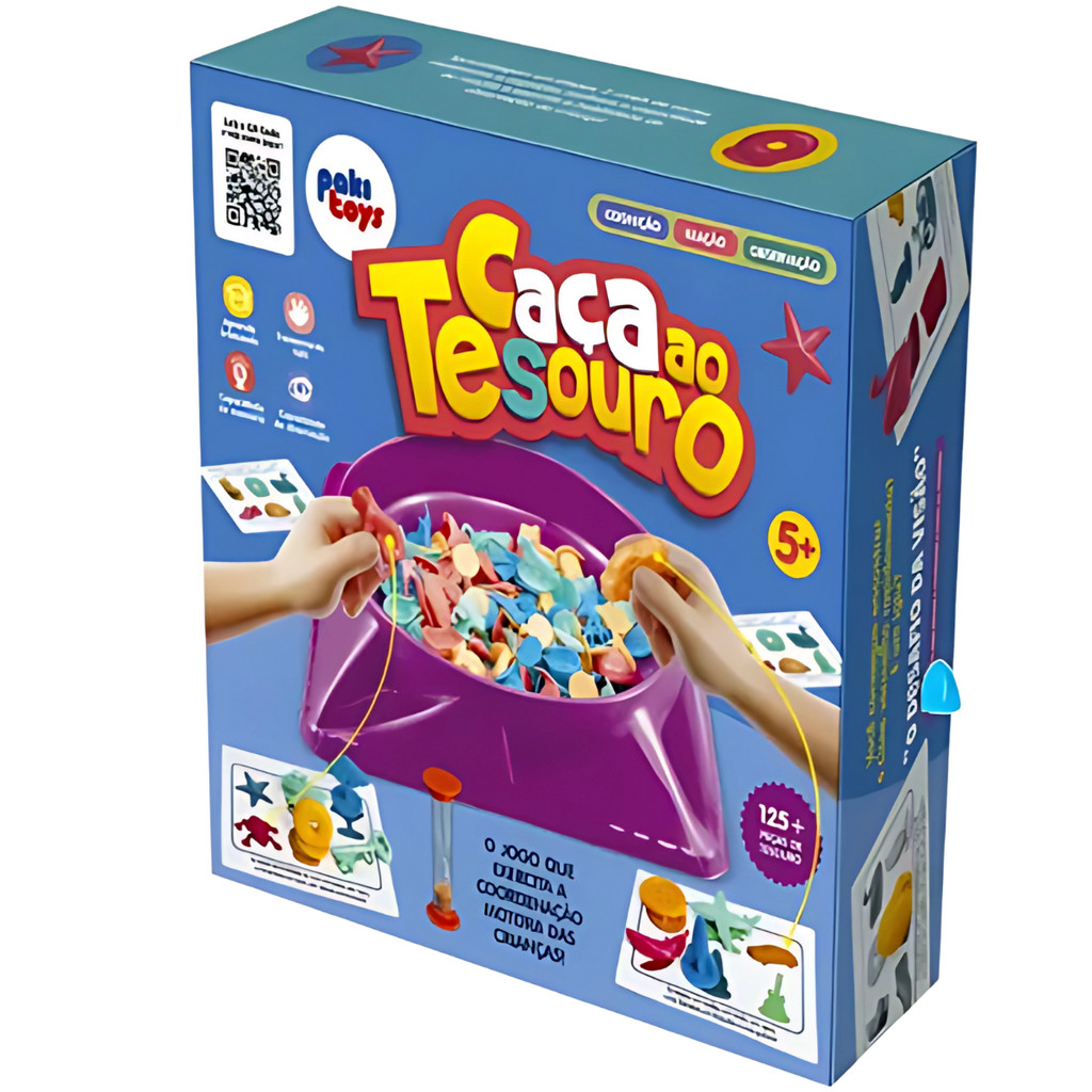 Jogo Caça Tesouro Brinquedo Infantil Educativo Raciocínio Estratégia Lúdico Aprendizado Interativo em Oferta na Shopee