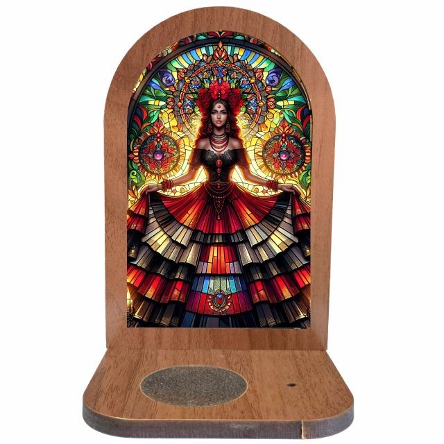 Altar Congá Pomba Gira Sete Saias - Arte Estilo Vitral