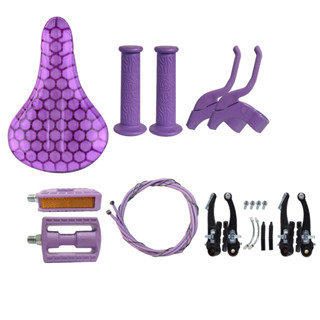 Kit Selim Freio V-brake  E Pedal Bicicleta Aro 16 Lilas em Oferta na Shopee