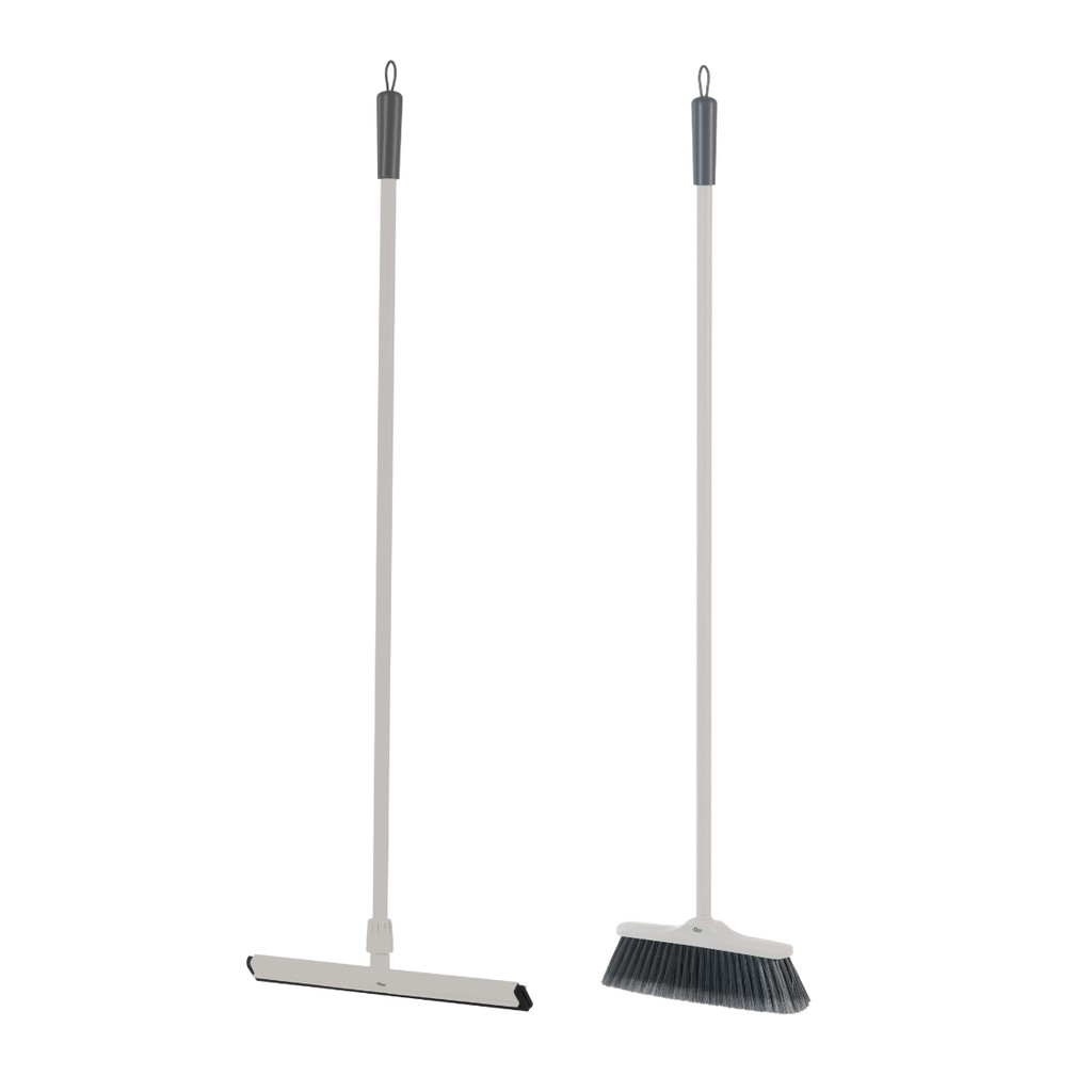 Kit Vassoura Ou Rodo + Refil Multiuso Flow Cabo De Aço Ergonômico 120cm Reforçado Resisten...