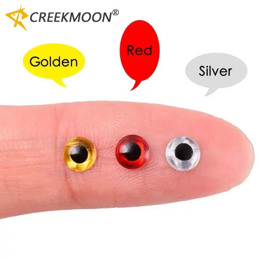 100 Pçs/Lote Holográfico 3D Isca De Pesca Olhos 3/4/5/6/7/8/9mm Iscas Artificiais Simulação Globo Ocular DIY Para Com Mo